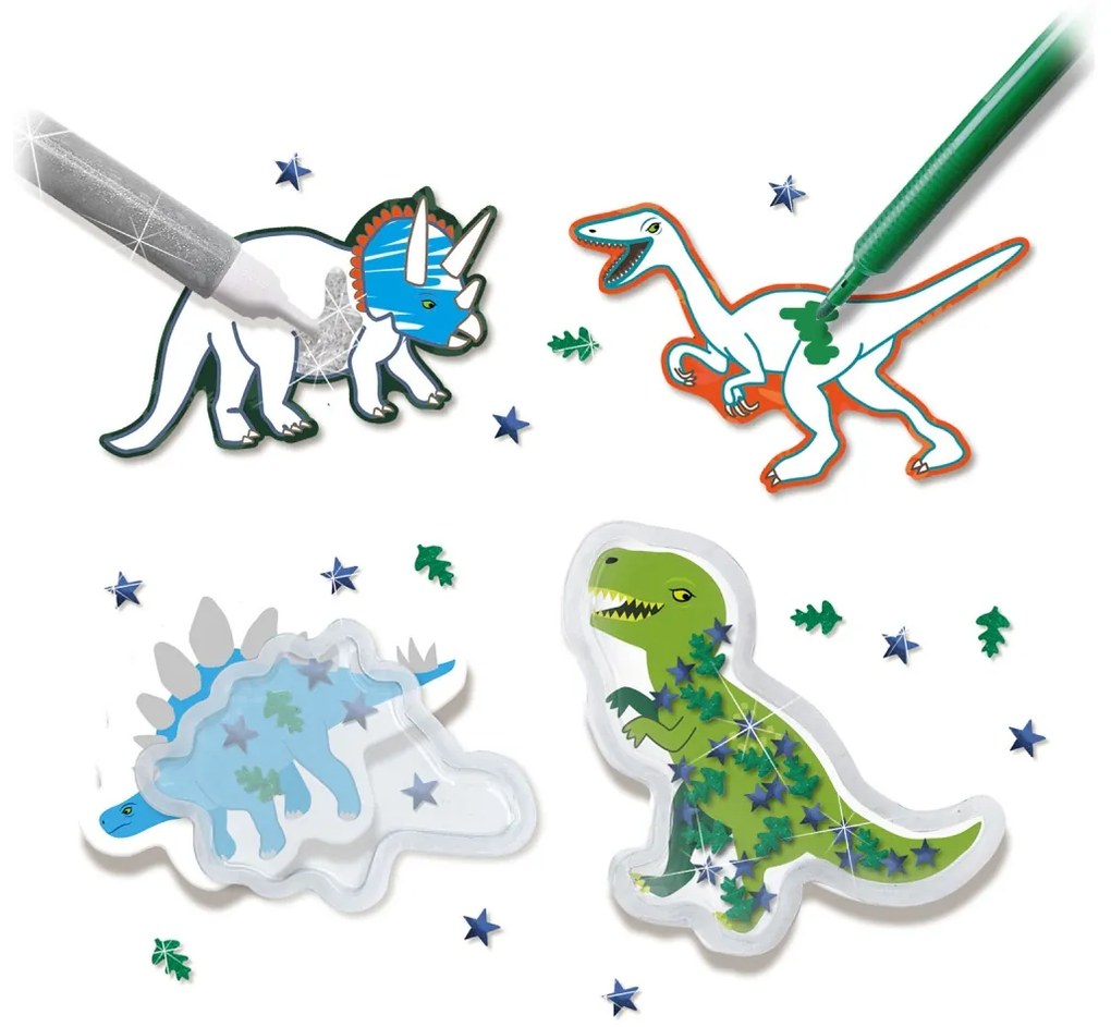 Set creativ - Autocolante dinozauri