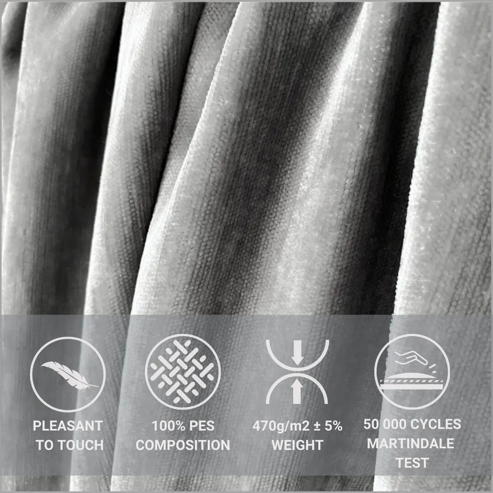 Pat boxspring gri deschis cu spațiu de depozitare 160x200 cm Voyage – Maison de Rêve