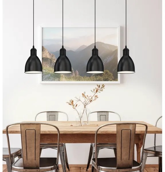 Lustră Eglo 49466 PRIDDY 4xE27/60W/230V