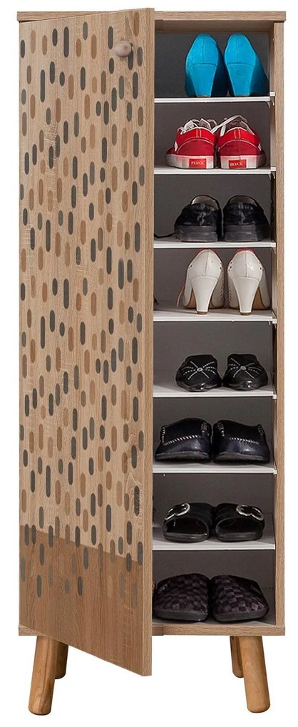 Mobilier Hol Beside 31 (stejar sonoma + piatră) . 1093996