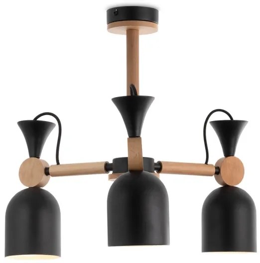 Lustră pe tijă MONTE 3xE27/60W/230V