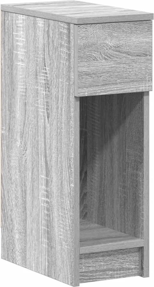 vidaXL Noptiera cu sertar Gri Sonoma 20x36x60 cm