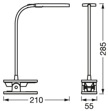 Osram - Lampă de birou LED tactilă reglabilă PANAN LED/5,2W/5V 1200 mAh