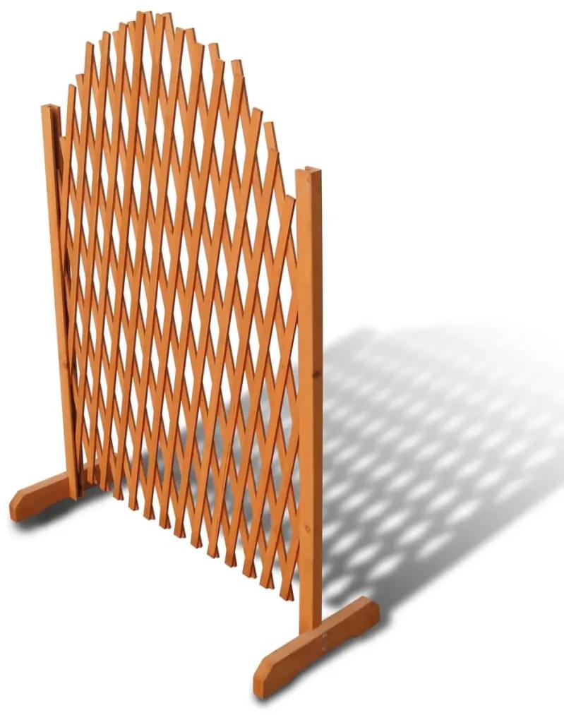 Gard cu zabrele, 180 x 100 cm, lemn masiv 1, Maro