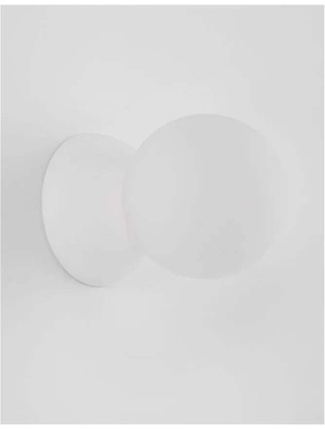 Aplica de perete design modern ZERO, gips alb NVL-9577013
