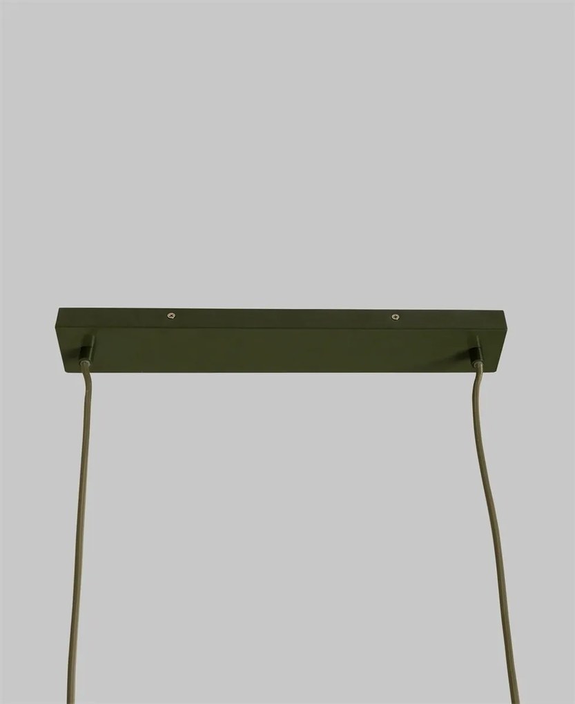 Lustra metal verde cu 4 globuri sticla Copenhagen