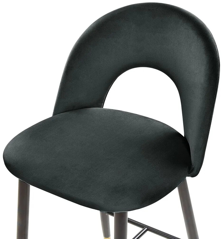 Set 2 buc scaun tip bar Fabian (negru). 1078840