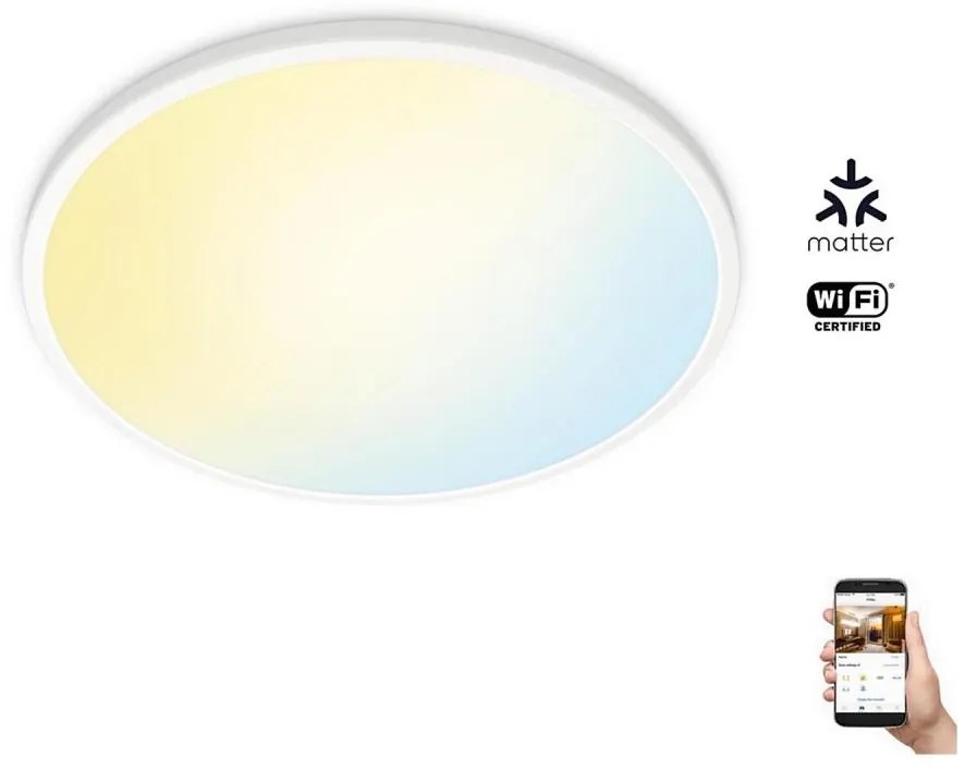 WiZ - Plafonieră LED SUPERSLIM dimabilă 22W 230V alb Wi-Fi