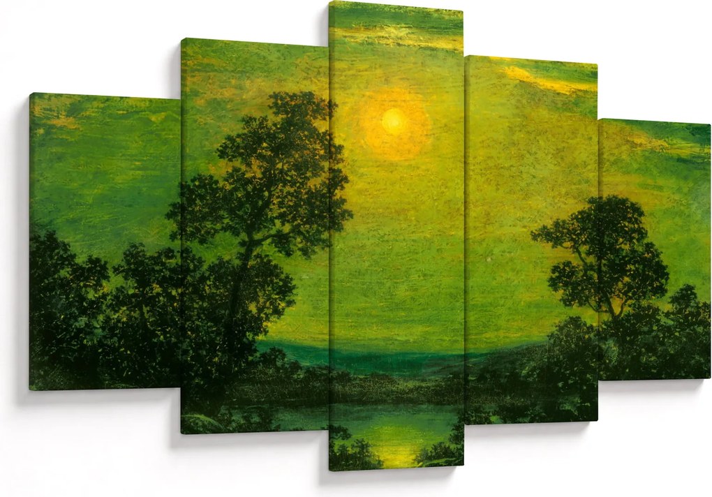 Tablou - Imitator of Ralph Albert Blakelock, Moonlight, reproducere (150x105 cm)