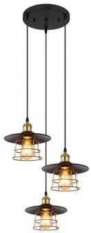 Lustra vintage 3 becuri E27 VIEJO 15086-3BH Globo
