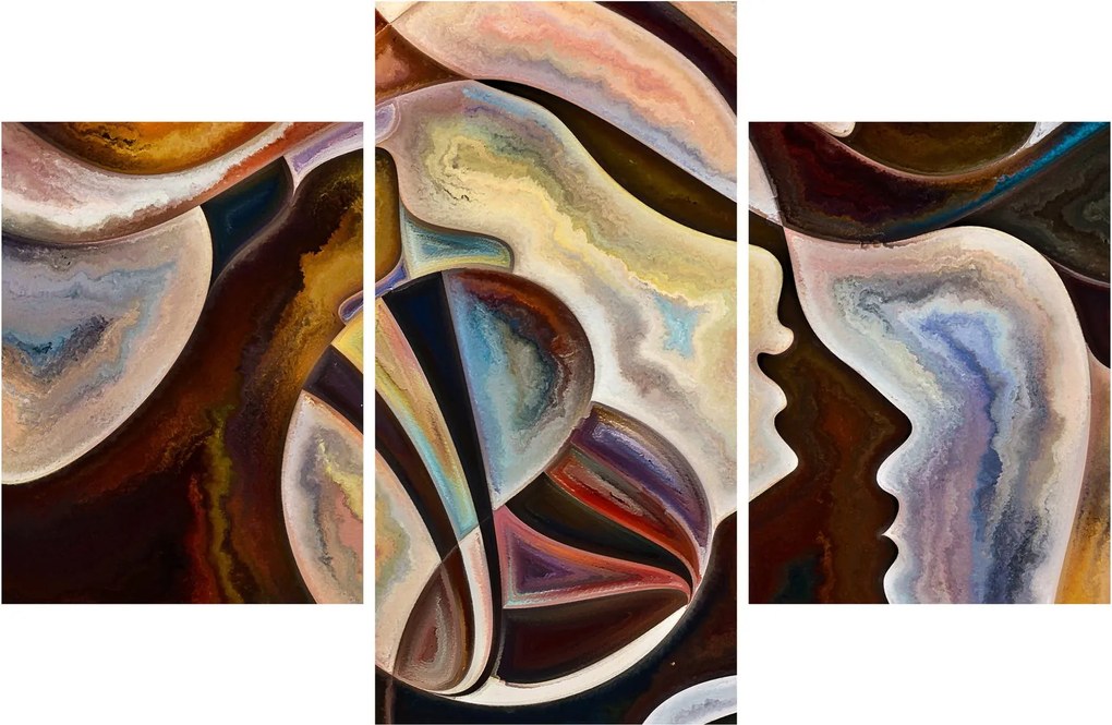 Tablou - Abstractizarea capetelor (90x60 cm)