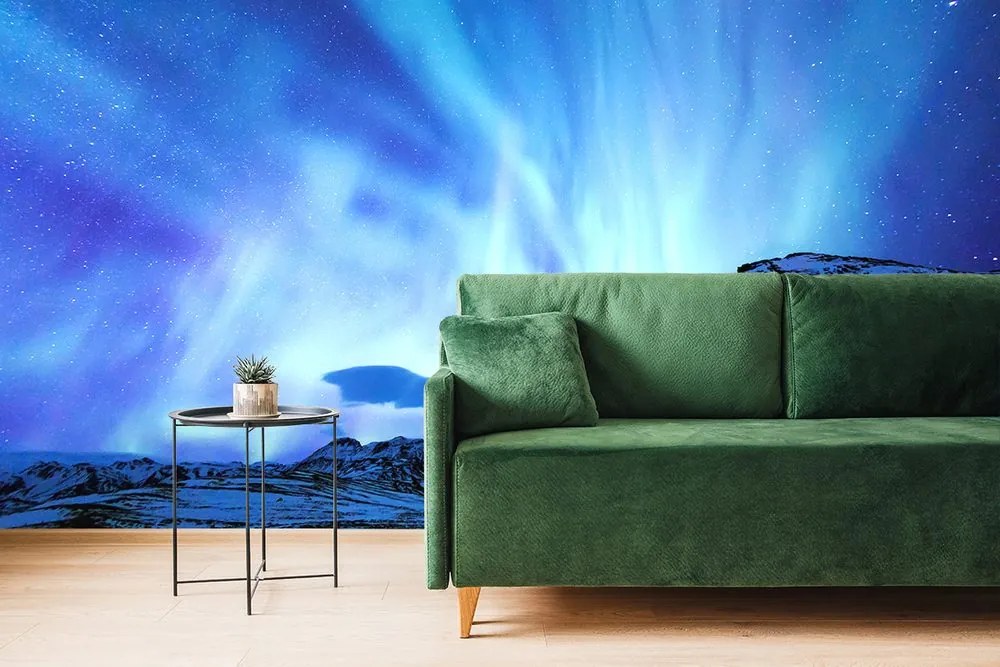 Fototapet autoadeziv aurora boreală nordică