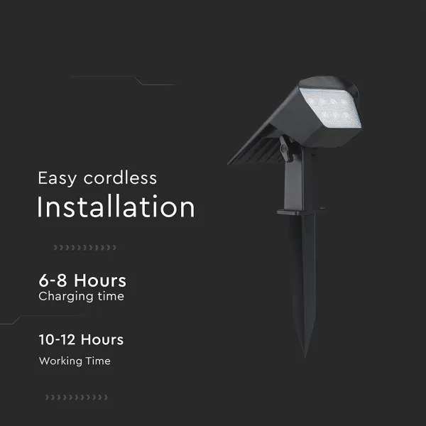 Lampă solară LED 2 în 1 LED/1,3W/3,7V 3000/4000/6400K IP65 1200 mAh