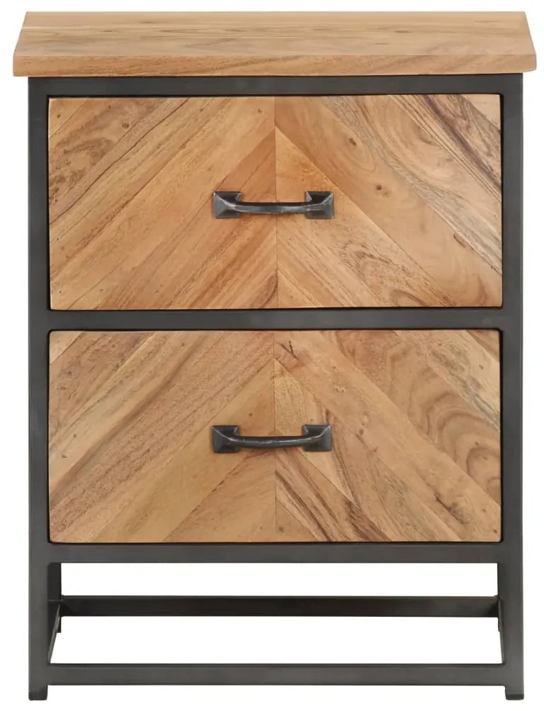 323525 vidaXL Noptieră, 40x30x50 cm, lemn masiv de acacia