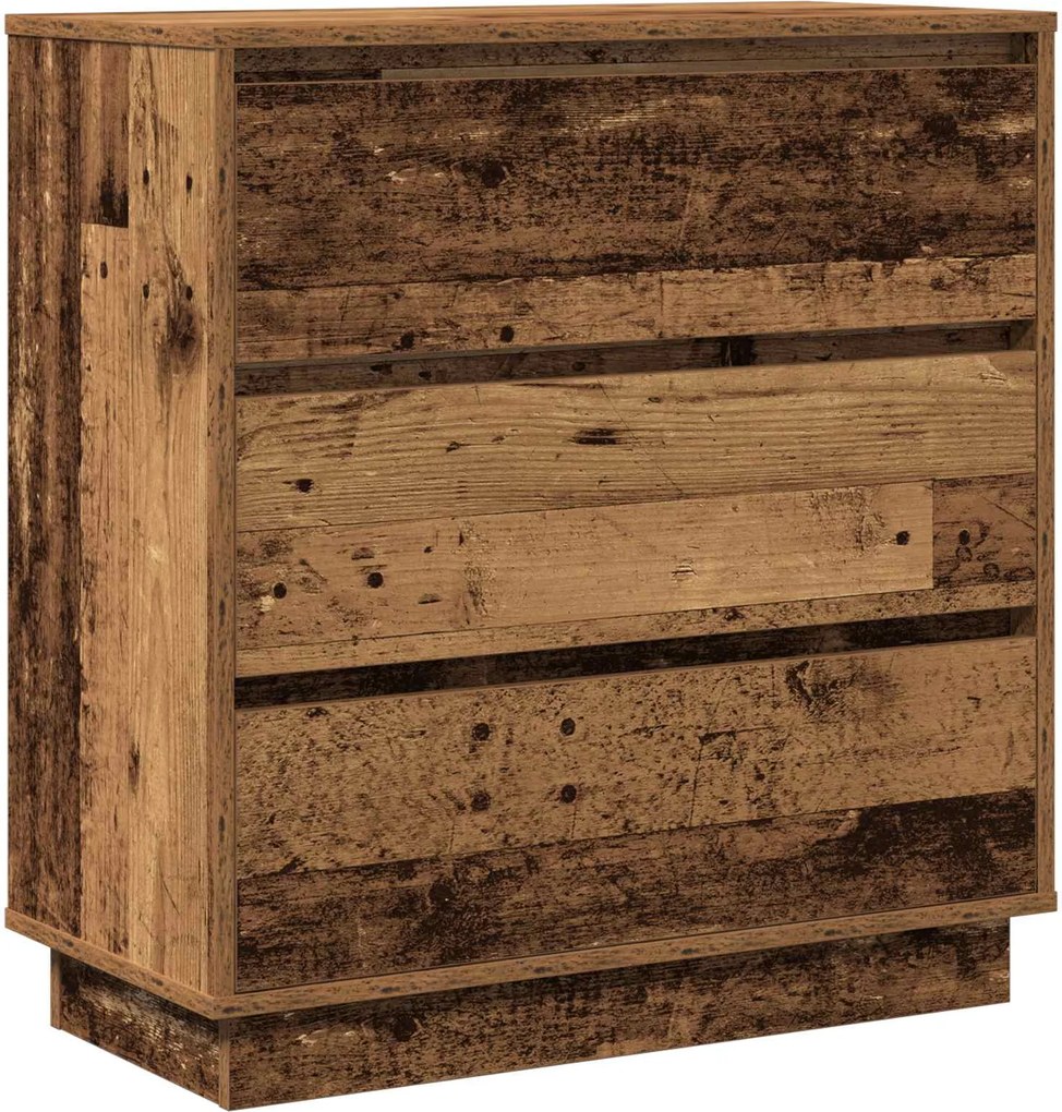 vidaXL Dulap de noapte Lemn vechi 71 x 34,5 x 75 cm Lemn compozit