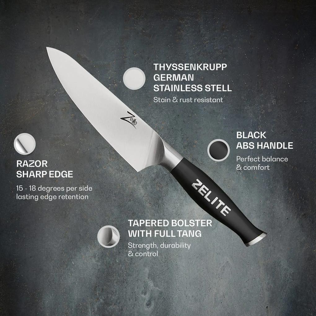 Seria Comfort Pro, cuțitul bucătarului 6”, 56 HRC, oțel inoxidabil