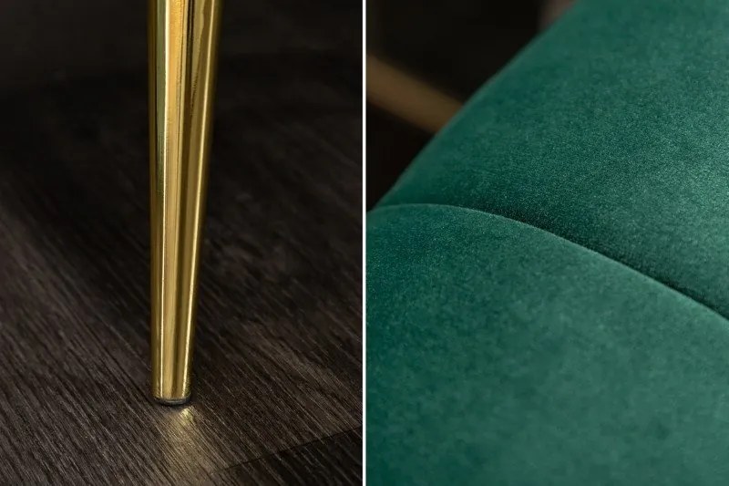 Canapea 3 locuri design elegant Noblesse, verde smarald