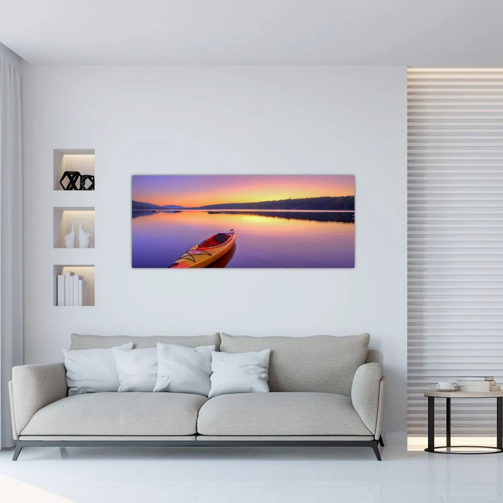 Tablou - Kayak pe lac (120x50 cm)