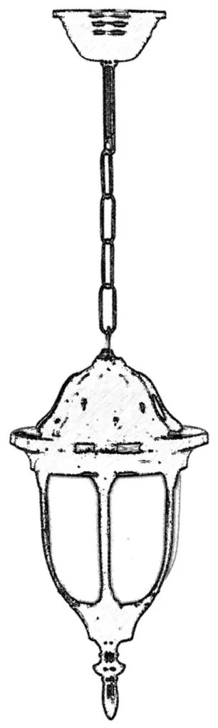 Lustra de exterior 68178 Alb 50x36 cm
