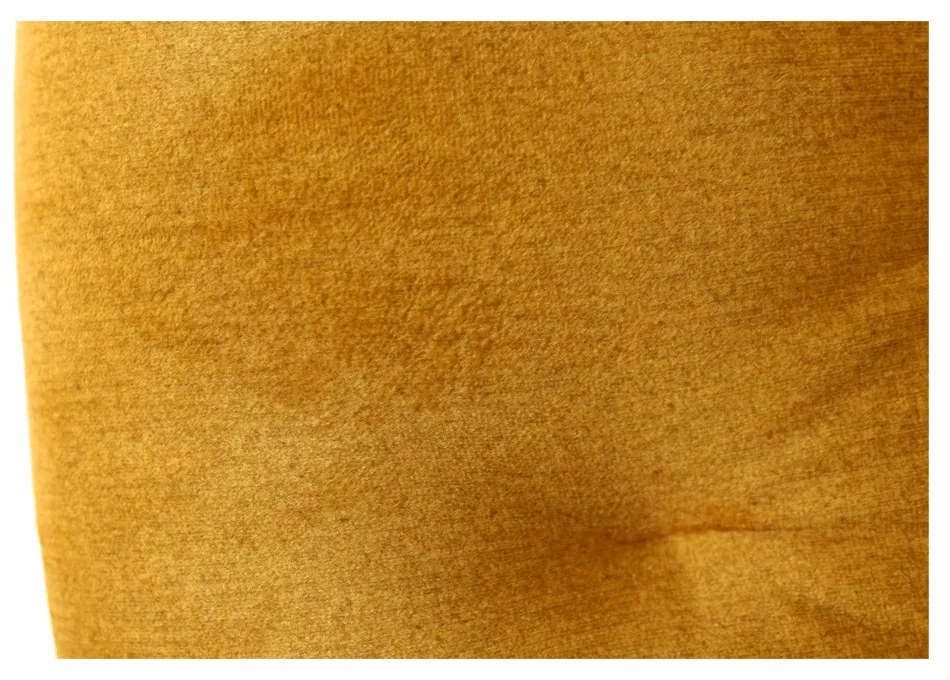 Fotoliu de design, material textil Velvet galben, FEDRIS