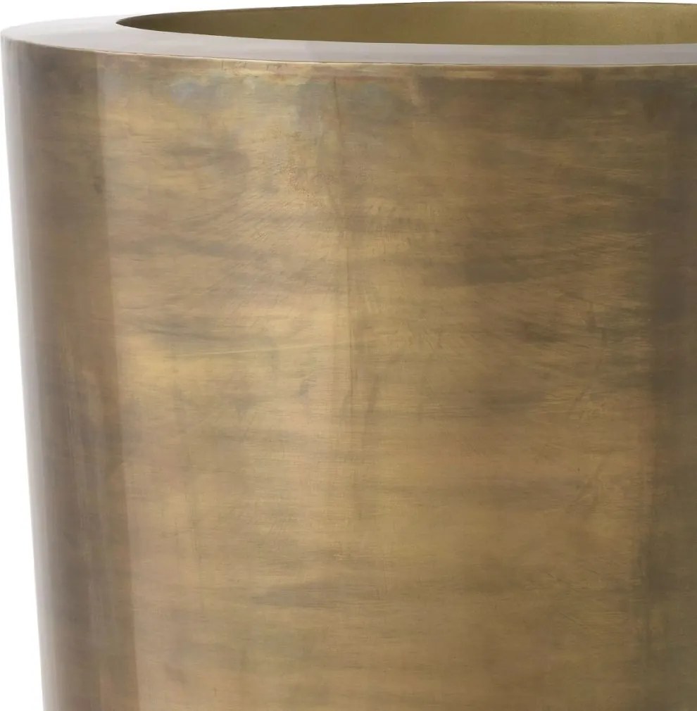 Ghiveci, Vas decorativ din otel inoxidabil Maddox alama vintage