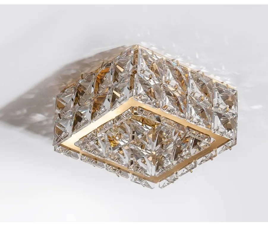 Spot incastrat tavan/plafon design decorativ ESTER SQUARE 2 GOLD