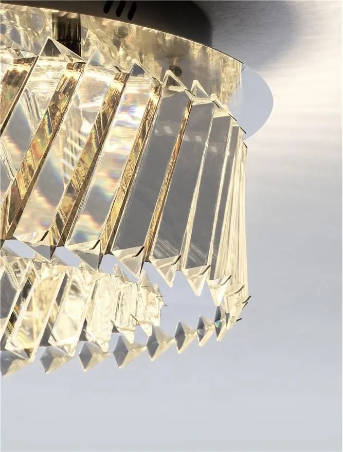 Lustra aplicata LED, cristale sticla ARIETTA 43cm