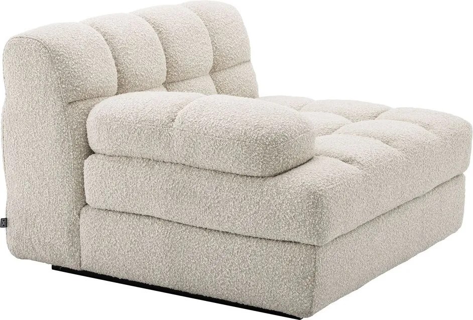 Canapea, Modul stanga design elegant LUX Dean left, boucle crem 115518 HZ