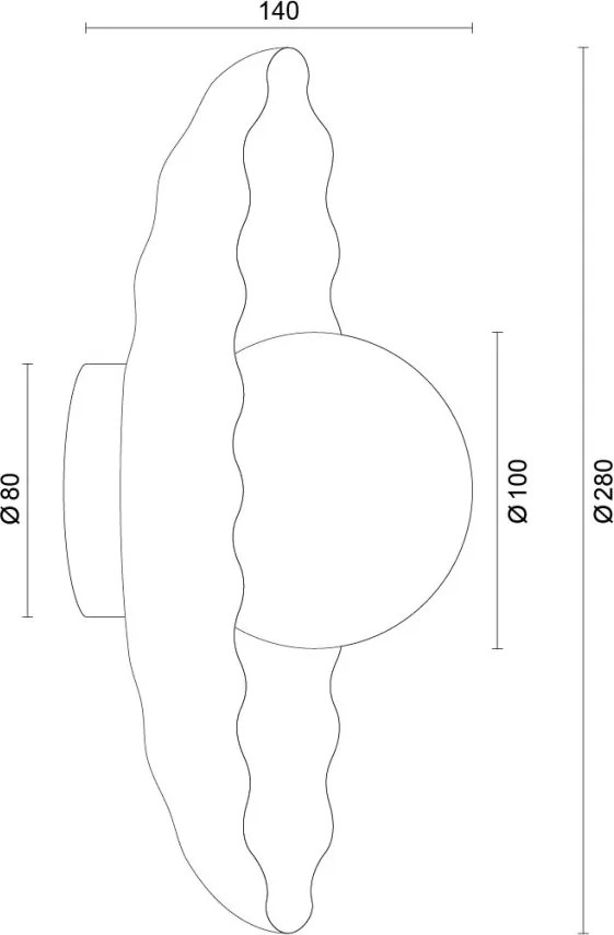 Aplica realizata manual din ceramica IP44 BOLL 8933