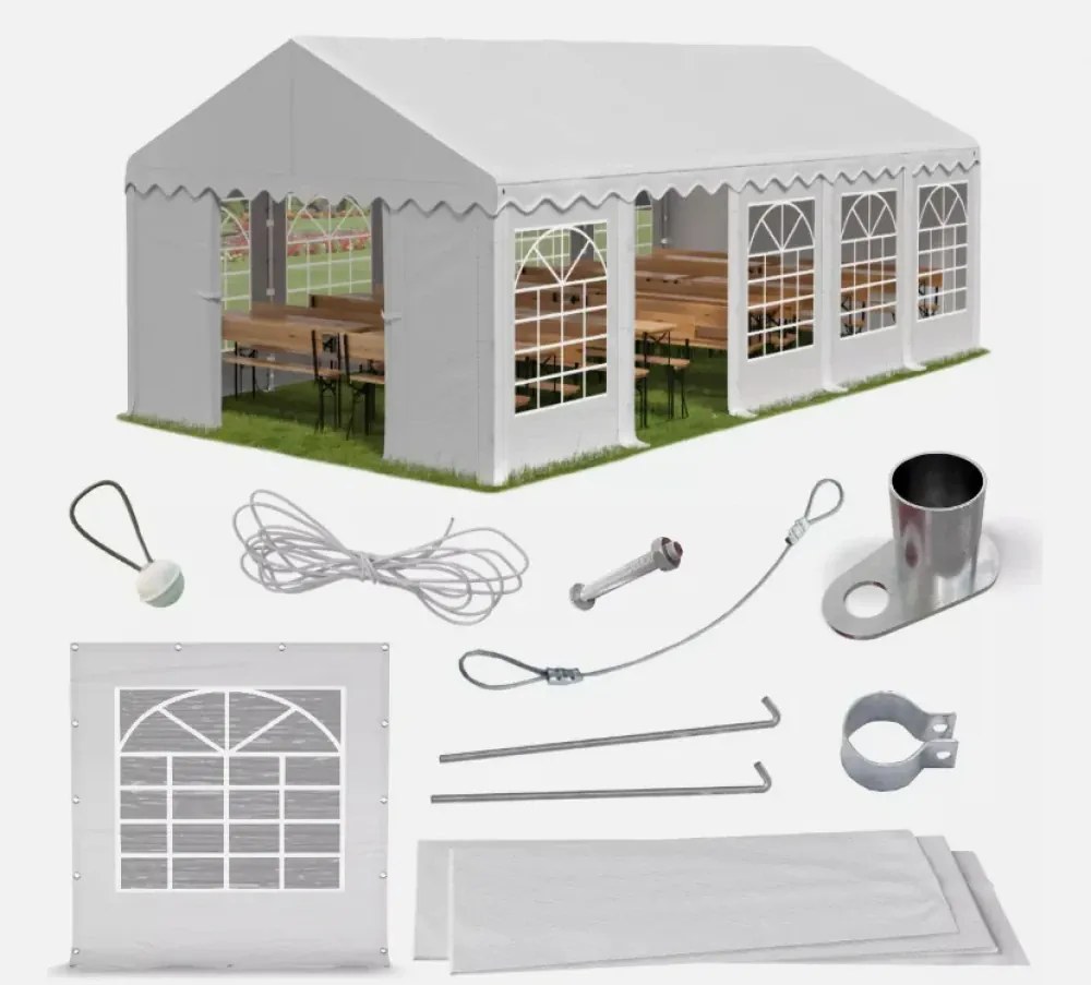 Cort evenimente, 3x10 M, Cort PE, Alb,