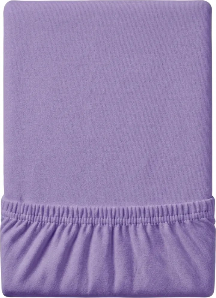 Cearsaf Jersey EXCLUSIVE cu elastic 180 x 200 cm mov deschis