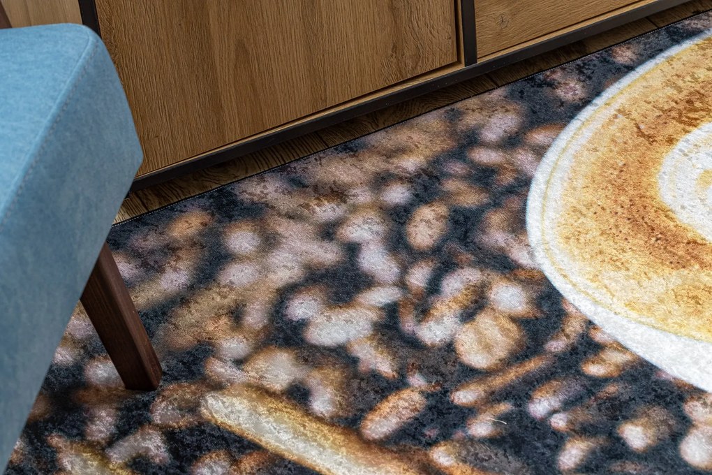 ANDRE 33210 covor lavabil Cafea bucatarie, anti-alunecare - maro