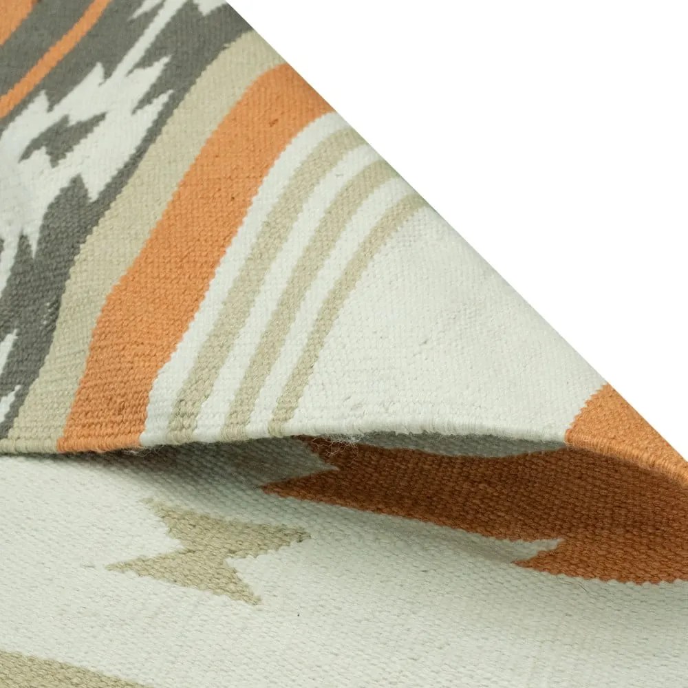 Covor reversibil pentru exterior din plastic reciclat Green Decore Aztec, 90 x 150 cm