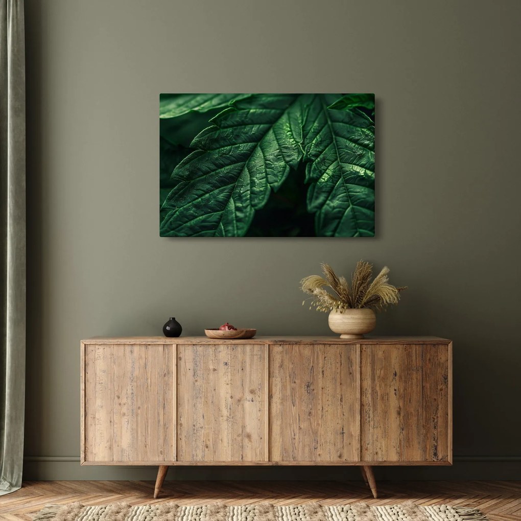 Tablou - Detaliu al foii (90x60 cm)