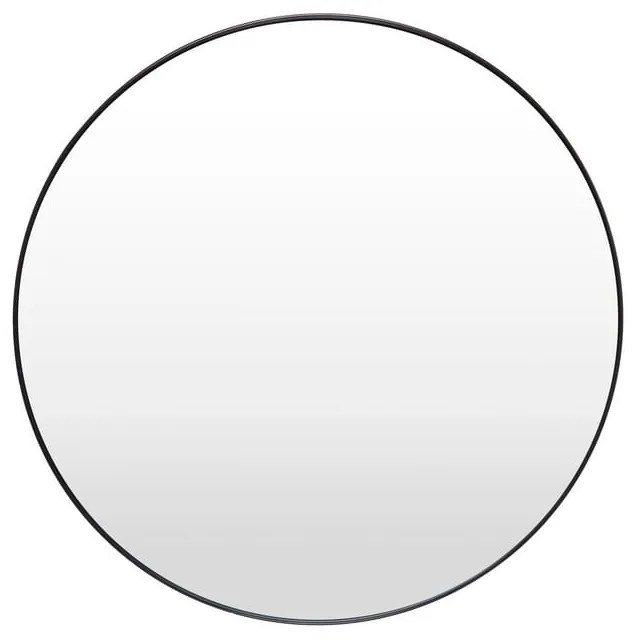 Oglindă rotundă de perete Bonami Essentials Layla, ø 80 cm, negru