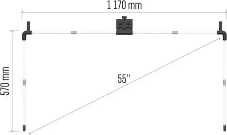 Bandă LED RGBIC dimabilă pentru televizor GoSmart LED/24W/230V 55“