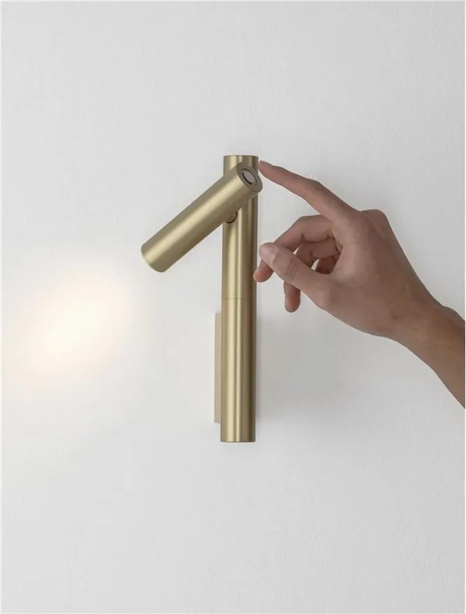 Aplica de perete cu spot LED ARCO aurie