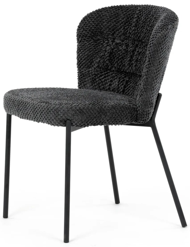 Set de scaune de sufragerie Bouclé CT-W1077 GREY2,4 buc