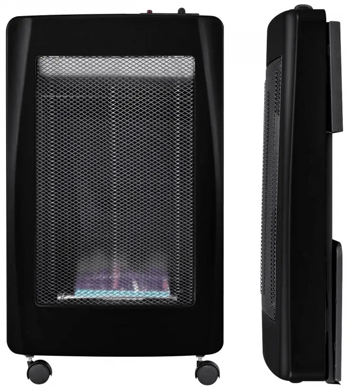 Soba pe gaz ELITE EBF-1362, 3.8 kW, 35 m², 327 g/h, 2 trepte, Senzor de oxigen ODS, Protectie la inclinare, Aprindere piezoelectrica, Negru