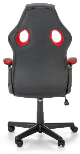 Scaun de birou KENU, negru/roșu