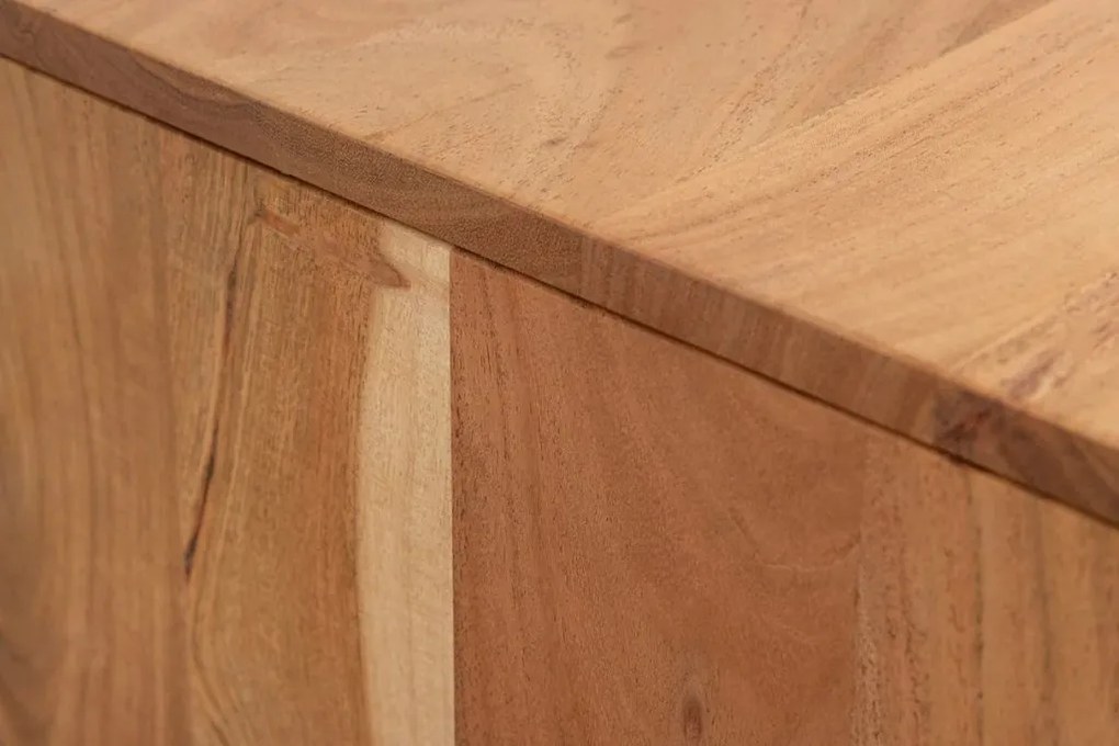 Comoda cu model 3D ondulat, Lemn Salcam Natur DESERT 160cm