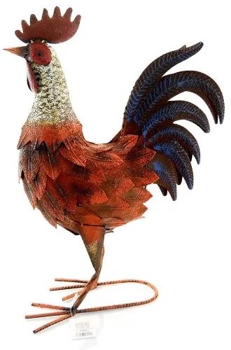 Decoratiune gradina, metalica, cocos, 37.5x17x51 cm