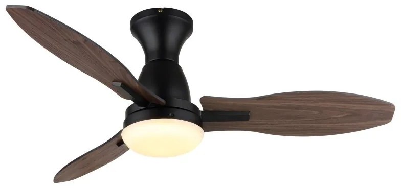 Lustra LED cu ventilator si telecomanda GALE negru 03671B GL