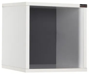 Raft de perete 33x33 cm alb