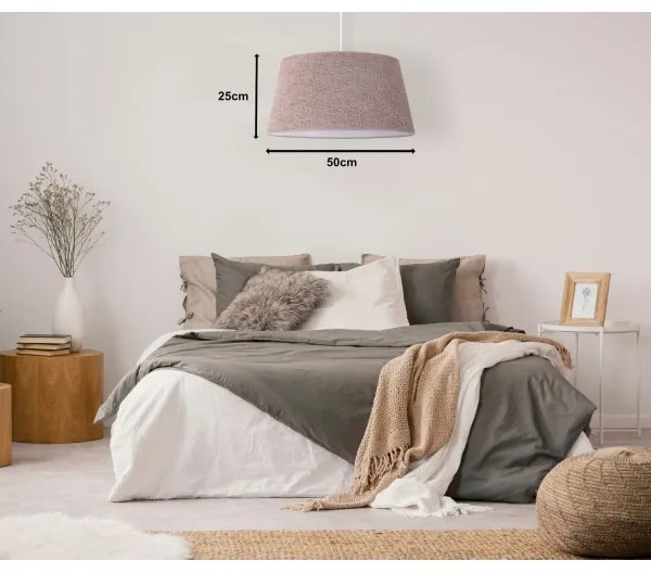 Duolla - Lustră pe cablu BOUCLE 1xE27/15W/230V d. 50 cm maro