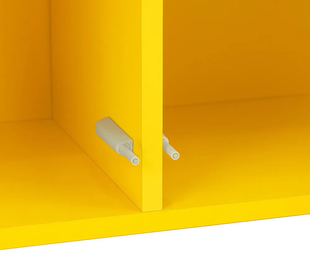Boxie 2 uși dulap de perete 80x80x37 cm galben