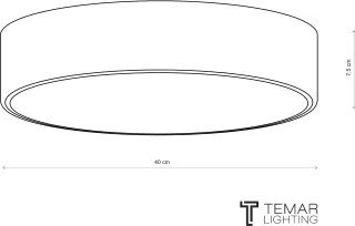 Brilagi - Lampă de tavan CLARE, 3xE27/24W/230V, Ø 40 cm, roz