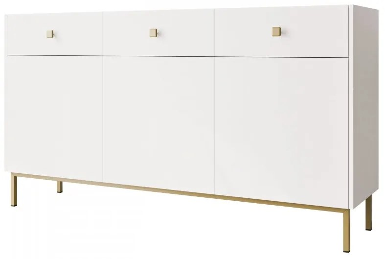 Comodă Probazzo 3D3SZ (Alb + auriu) . 1103669