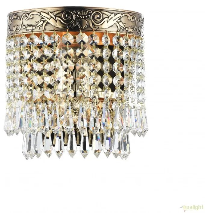 Aplica de perete cristal design elegant Palace auriu MYDIA890-WL-01-G