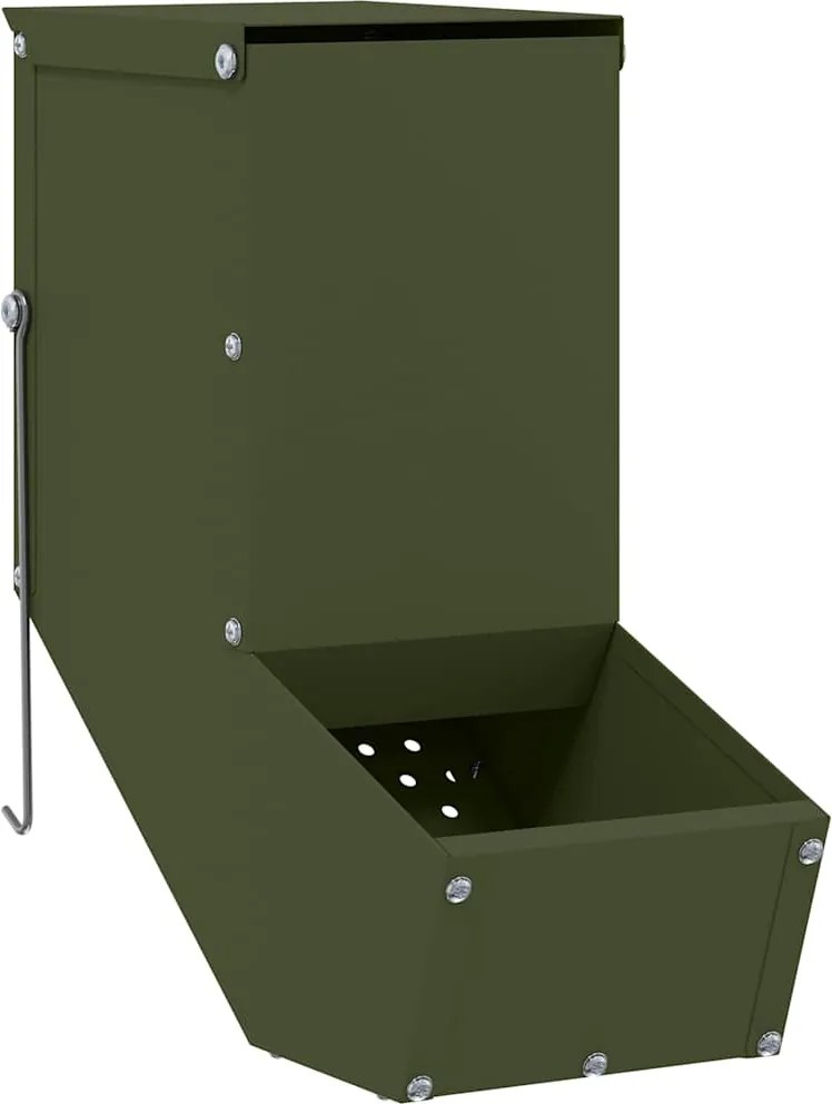 vidaXL Urmărire pentru iepuri Verde măsliniu 12,5 x 26 x 28,5 cm